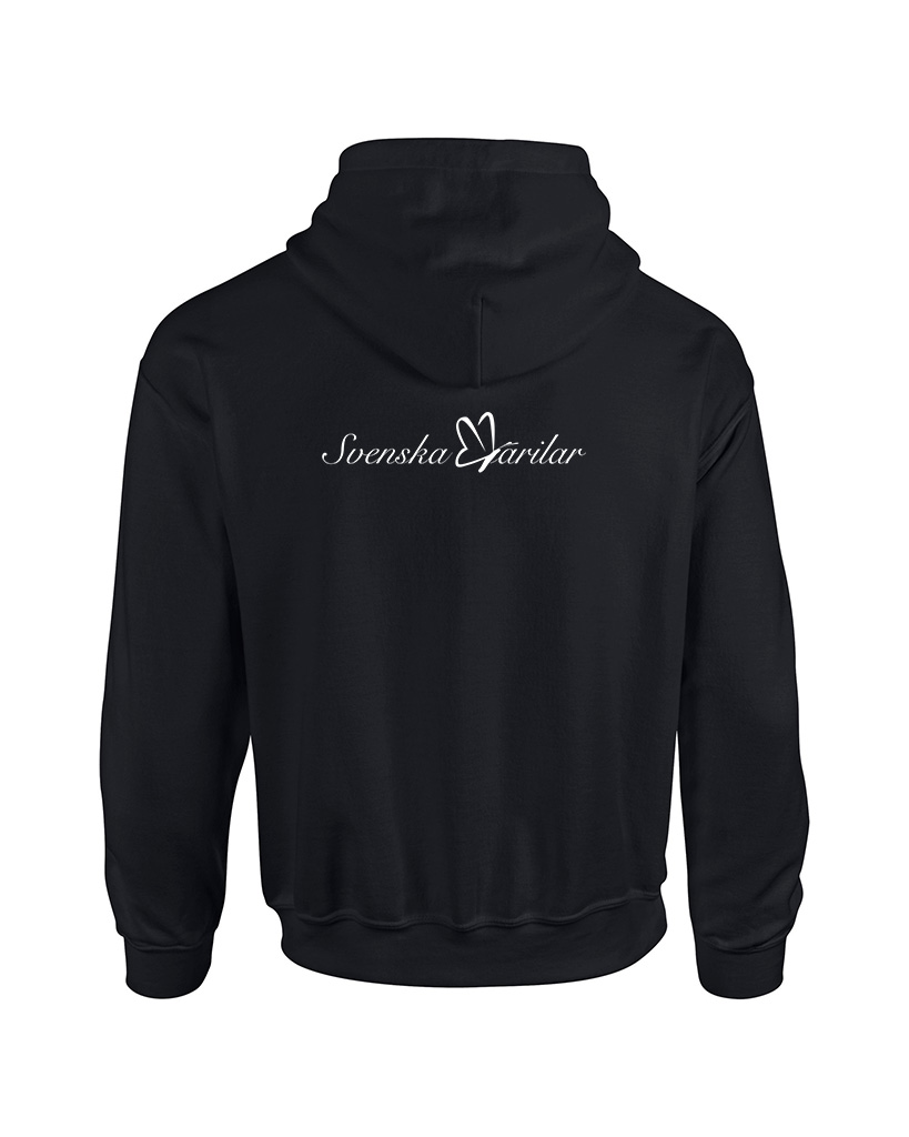 Svart Hoodie med dragkedja